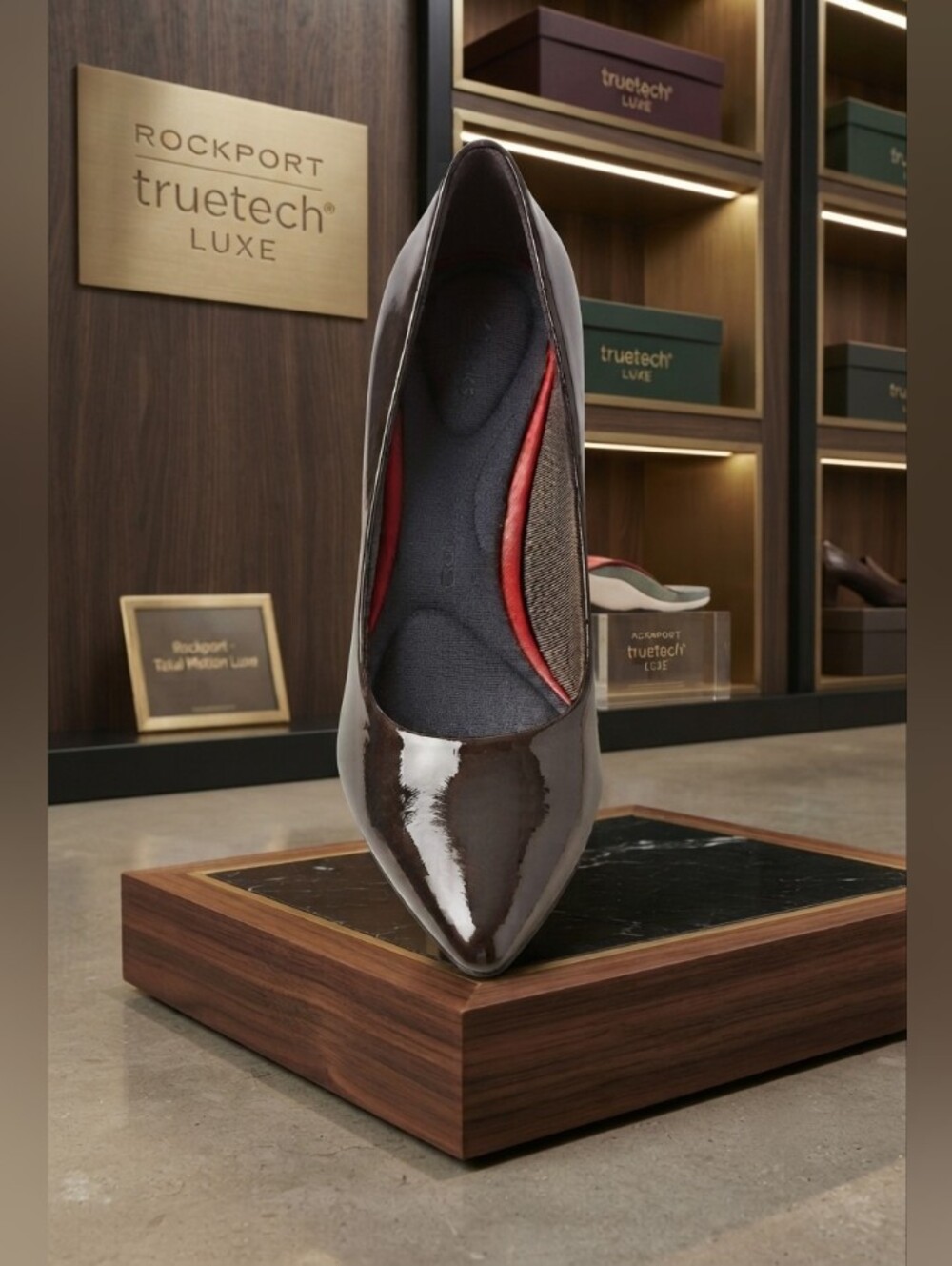 Rockport Women's Patent Pointed-Toe Pump in Golden Brown ✨